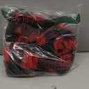 Pet Christmas Pajamas Red Black Buffalo Plaid Jumpsuit Dog Cat Soft Winter Clothes Puppy Doggie Checkered Sweater Apparel (M)