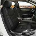 TTX LIGHTING Front Seat Covers Custom Fit for Honda Accord 2018 2019 2020 2021 2022 20223 2024 2025 Waterpoof Leather Seat Covers Compatible Airbag Car Seat Protector(2PCS Black)