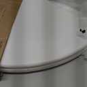 CHURCH Toilet Seat, Easy Clean Hinges Release for Deep Cleans, Durable Enameled Wood Seat, Elongated, White