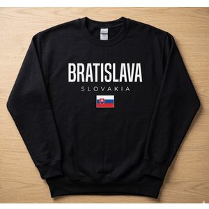 Bratislava Slovakia Sweatshirt S Black