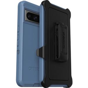 OtterBox Google Pixel 8 Pro Defender Series Case - Baby Blue Jeans, Rugged & Durable, with Port Protection, Includes Holster Clip Kickstand