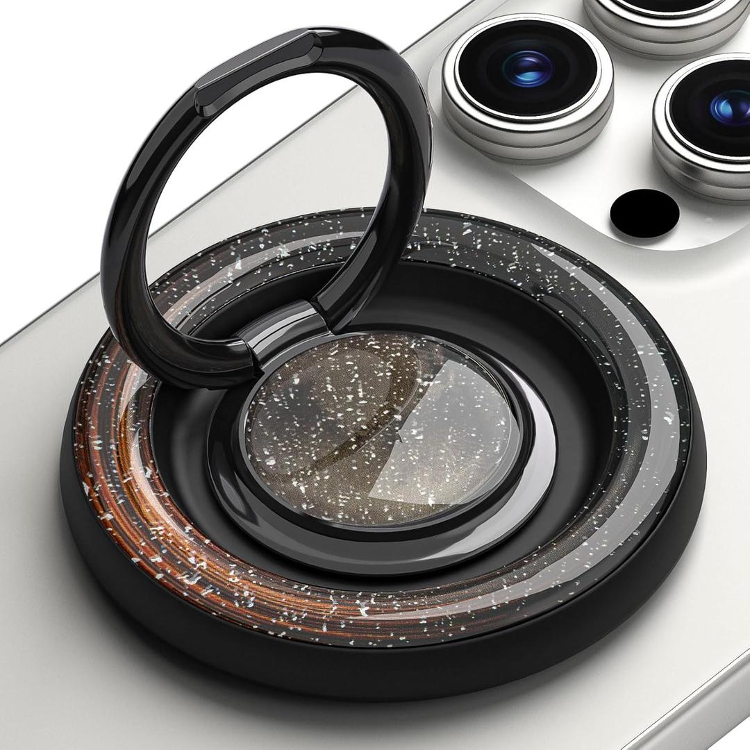 ULiXWH Upgraded for Magsafe Phone Grip Holder with 360 Rotation Design, Super Magnetic Cell Phone Grip Stand Ring Finger Kitcstand, Magsafe Accessories for iPhone 16 Pro Max 15 14 13