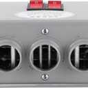 Automobile Interior Heater, 12V 600W800W Dual Gear 3 Hole Compact Car Demister Winter Fast Heating Warmer Frost Removing Low Noise Car Windshield Defroster and Defogger (80-100)