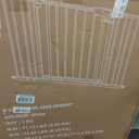 DUMOS 30-40.5" Baby Gate for Stairs & Doorways, Auto Close, White