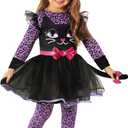Morph Purple Cat Costume for Kids & Girls - Halloween Cat Costume for Little Girls (3-4 Years)