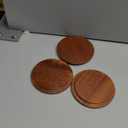 uXcell 3 Pcs Bamboo Cup Lid, 3.31 Inch - Sealed Wooden Tea Coffee Mug Lid and Perfume Candle Lid