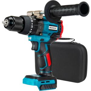 IRONFIST Cordless Drill for Makita 18V Batteries, 1/2 inch Metal Chuck Impact Drill/Driver, Brushless 150Nm MAX Torque, 2 Variable Speed 1250RPM for Professional (NO BATTERY)