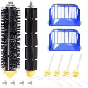 Accessory for iRobot Roomba 600 610 620 630 645 650 655 660 680 500 Series Model 595 Replacement Kit Replenishment Parts Set Filter Side Brush Bristle Flexible