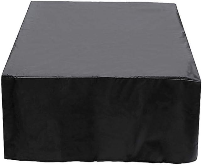 FLR 79L x 79D x 33H Hot Tub Cover Outdoor SPA Covers Swimming Pool Waterproof Dust Proof Cover (Black, 86x86x35 inch)
