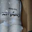 CozyLux King Size Comforter Set Ivory, 7 Pieces Pintuck Bed in A Bag Ivory Comforter King Size, Pinch Pleat Bedding Set with All Season Comforter, Sheets, Pillowcases & Shams