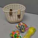 White Kids Bike Basket - Front Handlebar Bike Basket for Kids, Toddler for Girl Boy, Tricycle Scooter Basket