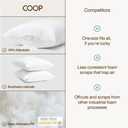 Coop Home Goods Essence Adjustable Throw Pillow Inserts 18x18, Set of 2, Adjustable Down Alternative Cushions for Couch, Bed, or Chair, Decorative Square Pillows for Living Room, Oeko-Tex Certified