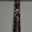 Dark Floral Wallpaper Peel and Stick Boho Wallpaper 17.5in x 393in Vintage Leaf Contact Paper Vinyl Waterproof Self Adhesive Leaf Botanical Wall Paper for Bedroom Walls Kitchen Cabinet (Bright White & Light Gold)