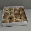 Velvet Ornaments for Christmas Tree Decorations - Brown Christmas Ball Ornament for Indoor Holiday Decor - Shatterproof Xmas Bulbs Ornaments 80mm 3.15inch - Pack of 16