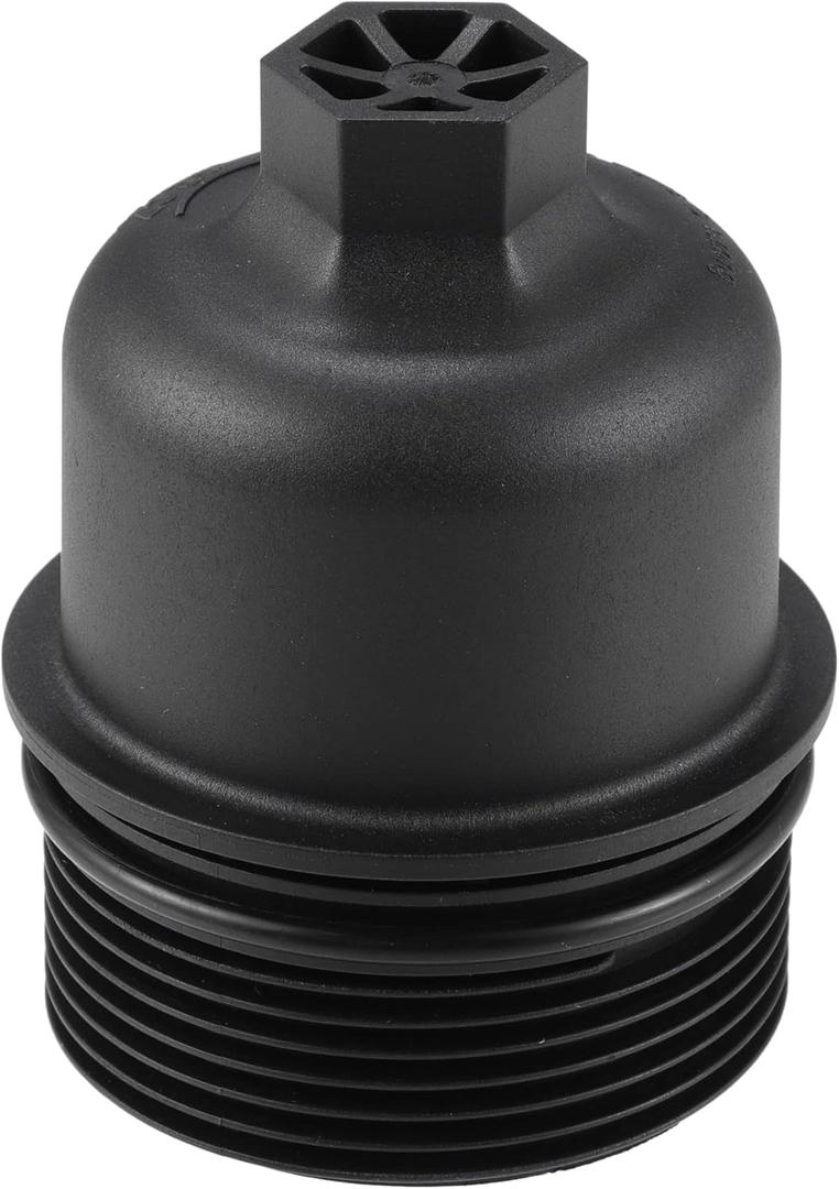 X AUTOHAUX Black Car Oil Engine Filter Housing Cap Cover for Chrysler for Dodge for Jeep for Ram 68191350AA