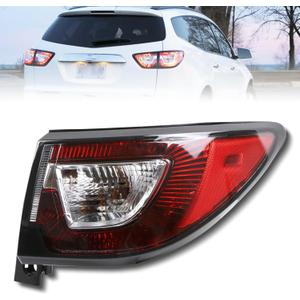 Tail Lights Outer Right Passenger Side Taillight Compatible with Chevrolet Traverse 2013-2017 Rear Halogen Tail Lamp Replace: 84266020 23301757 GM2805112