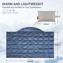 Ultra-Lightweight Wearable Down Blanket Poncho No Sleeves, Hands-Free Pockets Office AC & Travel Essential for Women