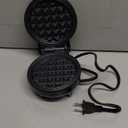 Elite Gourmet EWM013B Electric Nonstick Mini Waffle Maker with 5-inch cooking surface, Belgian Waffles, Compact Design, Hash Browns, Keto, Snacks, Sandwich, Eggs, Easy to Clean, Black