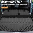 KUST Floor Mats for Honda HR-V 2023-2025 2026, Cargo Mat Floor Liners Back Seat Mats for HRV Accessories, All Weather Protection TPE Rubber Rear Trunk Mat High Edge (Full Set Mats)