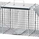 Havahart 1045SR Large 2-Door Humane Catch and Release Live Animal Trap for Armadillos, Beavers, Bobcats, Small Dogs, Cats, Foxes, Groundhogs, Nutria, Opossums, Raccoons, and Similar-Sized Animals