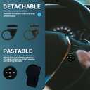 Bluetooth Media Button Remote,Waterproof Wireless Music Controller for Car Bike Motorcycle,Steering Wheel Control Button Compatible for iPhone/Android Phone Black