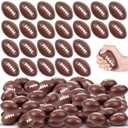Wettarn 200 Pcs 3.54 Inch Mini Footballs Bulk Foam Small Soft Stress Sport Tiny Balls for Adults Indoor Outdoor Play Rewards Party Favors Gift Decorations (Brown)