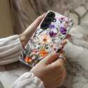 DEENAKIN for Samsung Galaxy S26 Plus Case Cute,Aesthetic Vintage Stained Glass Wildflowers Girly Shell,Compatible with Magsafe,Unique Western Protective Slim Silicone Phone Cover for Women Girls