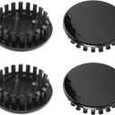 4Pcs Wheel Center Caps for Cadillac Chevy Buick Wheel Rim Outer 66.8mm(2.63in) Inner 55mm(2.17in) Black Hub Caps