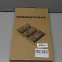 Bamboo Spice Rack Organizer for Drawer 3 Tier Bamboo Spice Tray Cabinet for Kitchen Storage and Organizer (Pre-Measure Your Drawer)(1 Pack, Drawer)