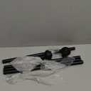 Curtain Rods for Windows 48-84 inch,3/4 inch Heavy Duty Adjustable Decorative Curtain Rod with Modern Finials,2 Pack Window Rods for Bedroom, Living Room,Patio and Kitchen (Black)