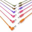 Hybrid Mono Modular Patch Cables - TS 3.5mm 1/8" - Eurorack Synth Synthesizer [6B-Pack | 200 cm - 78.74"]