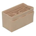 Felt Purse Organizer Insert for Handbag Tote Purse 14 Pockets Beige Large