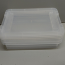 ECR4Kids Letter Size Tray with Lid, Storage Bin, Clear, 10-Piece