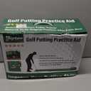 Golf Putting Mat with Ball Return, Practice Golf Putting Green Training Aid for Indoor, Outdoor at Home, Office, Backyard with Putter and 5 Balls 9.84 ft