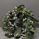 20-Inch Eucalyptus Wreath for Front Door, Wedding, Home Porch, Farmhouse, Patio, Garden - All Seasons Decor (01-summer Wreath)