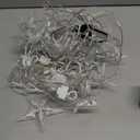 126 LED Star Icicle Lights,7.8ft Connectable Window Curtain Lights Plug in,8 Lighting Modes Timer Bethlehem Star Christmas Light for Indoor Outdoor,Bedroom,Wedding,Ramadan Decor,Warm White