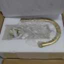 Curtain Drapery Holdbacks with Resin Bird, Wall Mount Drapery Hooks Holders, Set of 2, Gold
