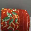 Wonnitar Christmas 8x10 Area Rugs for Living Room, Low Pile Soft Large Bedroom Rug, Non-Slip Washable Red Floral Snowflake Holiday Decor Floor Carpet for Dining Room(Christmas Red,8'x10')