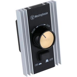 Westinghouse 7788600 Variable Speed Rotary Wall Control, Compatible with Jax Industrial-Style Ceiling Fans, Black and Nickel