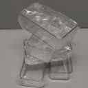 primebox Plastic Clear Drawer Organizers. Bathroom, Kitchen, Bedroom, Nail Polish, Office Organizer Bins, Storage Trays. Heavy Duty, Stackable. 6" x 3" x 2" Set of 6