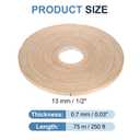 PATIKIL Red Oak Edge Banding, 1/2 Inch x 250 ft Wood Veneer Tape Pre-glued Flexible Plywood Edge Banding with Hot Melt Adhesive for Furniture Restoration