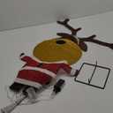 Fraser Hill Farm 4-Ft. Prelit Collapsible Tinsel Reindeer with LED Lights, 3D Light up Decoration for Indoor or Outdoor Display, Christmas Holiday Decor for Outside, Yard, Porch