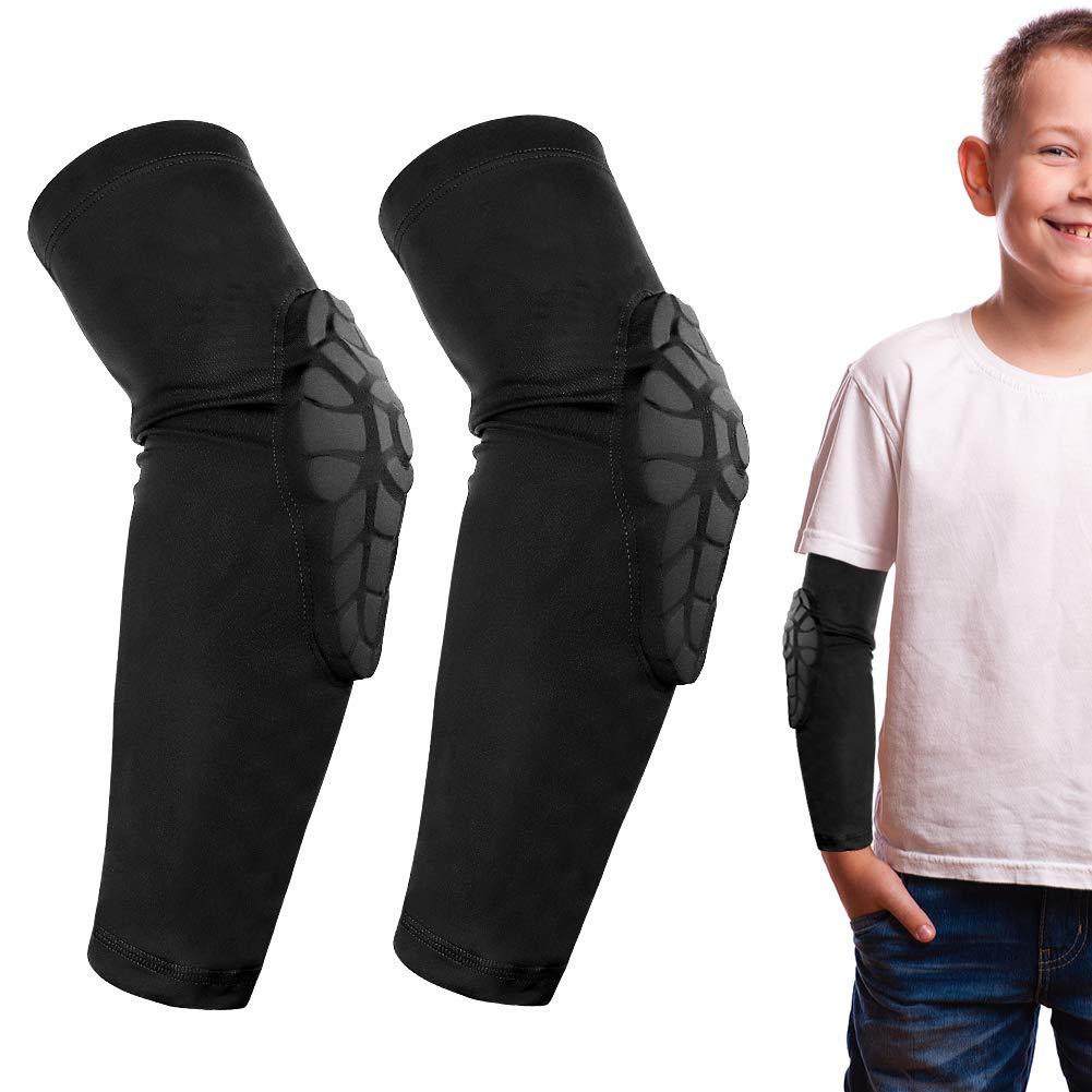 Kids / Youth 5-15 Years Sports Honeycomb Compression Knee Pad Elbow Pads Guards Protective Gear for Basketball, Baseball, Football, Volleyball, Wrestling, Cycling... (YL(suits for: 9-12 years old))