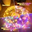 600 LED Christmas Lights Outdoor Waterproof, 246FT Twinkle Lights, Color Changing String Lights with 11 Lighting Modes, Timing, Christmas Decoration-Multicolor to Warm White