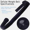 Weighted Belt 30"-42"Adjustable Sport Fitness Belt for Abs Strengthening Workout Body Shaping Core and Weight Loss