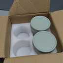 LANDNEOO 4 Pack Overnight Oats Containers with Lids and Spoons, 16 oz Glass Mason Jars with Airtight Lids, Overnight Oats Jars for Milk, Cereal, Fruit-Green