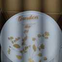 Garden Dinnerware White/Gold 10.6" Plates, Case of 120 (12 packs x 10)