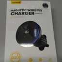 Lamicall 15W for QI2 Magsafe Car Mount Charger - RGB LED360 Wireless Car Phone Holder Vent Dashboard, HandsFree Magnetic Phone Holder for Car Charging for iPhone 17 Air Pro Max Plus 16 15 14 13 12