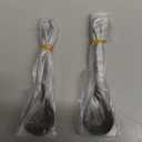 Matte Black Demitasse Espresso Coffee Spoons, Stainless Steel Satin Finish, Mini Teaspoons, Sugar Spoons, 4.7-inch, Set of 6