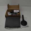 Hibbent All Metal 12'' Dual Filtered Rainfall Shower Head Combo, High Pressure Handheld Shower Head with 12'' Adjustable Curved Extension Arm, 20 Stage Shower Filter, 10-spray, 71'' Hose, Matte Black